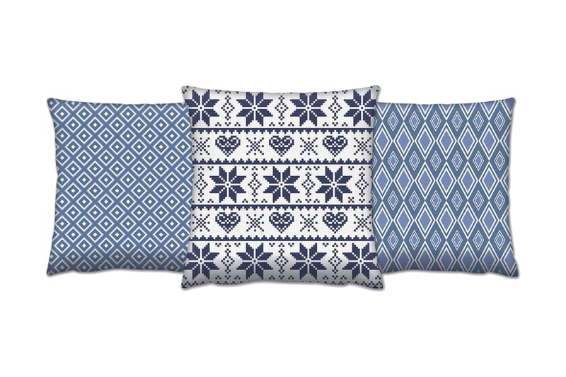 Gravel Kudde 43x43 cm 3-pack - Multi - Textil & mattor - Filtar, kuddar & plädar - Prydnadskudde & kuddfodral