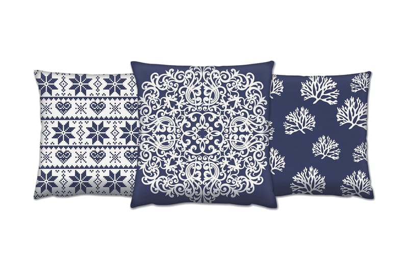 Gravel Kudde 43x43 cm 3-pack - Multi - Textil & mattor - Filtar, kuddar & plädar - Prydnadskudde & kuddfodral