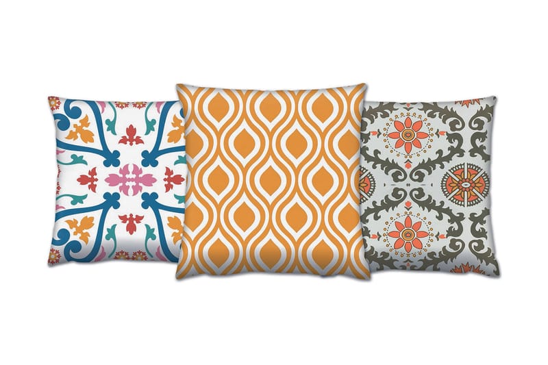 Gravel Kudde 43x43 cm 3-pack - Multi - Textil & mattor - Filtar, kuddar & plädar - Prydnadskudde & kuddfodral