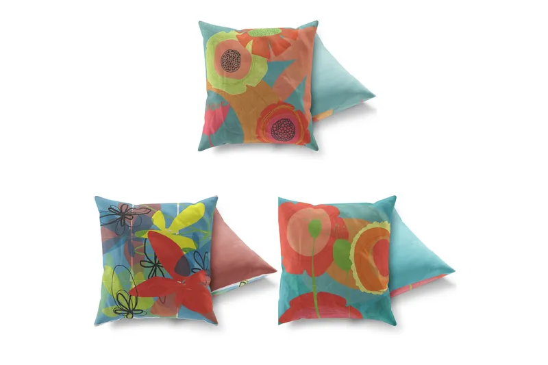 Gravel Kudde 43x43 cm 3-pack - Multi - Textil & mattor - Filtar, kuddar & plädar - Prydnadskudde & kuddfodral