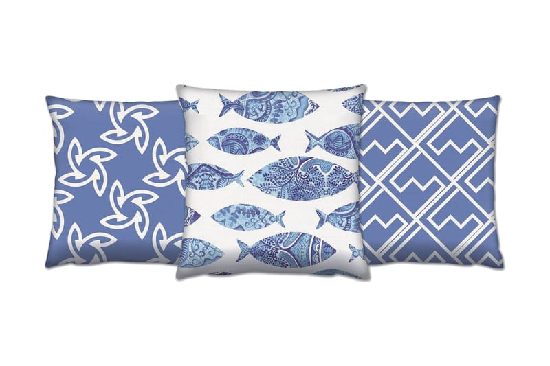 Gravel Kudde 43x43 cm 3-pack, Multi