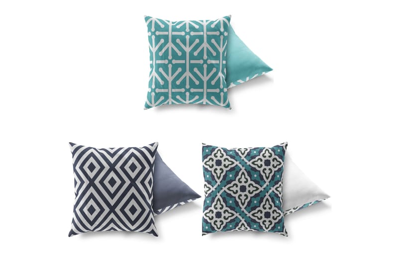 Gravel Kudde 43x43 cm 3-pack - Multi - Textil & mattor - Filtar, kuddar & plädar - Prydnadskudde & kuddfodral