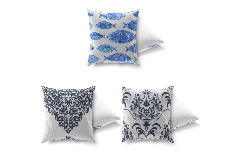 Gravel Kudde 43x43 cm 3-pack - Multi - Textil & mattor - Filtar, kuddar & plädar - Prydnadskudde & kuddfodral