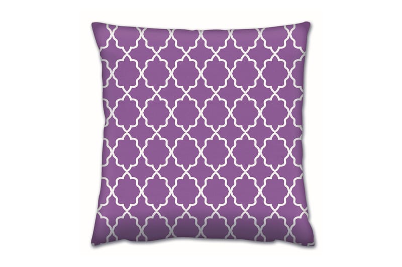 Gravel Kudde 43x43 cm - Lila/Vit - Textil & mattor - Filtar, kuddar & plädar - Prydnadskudde & kuddfodral