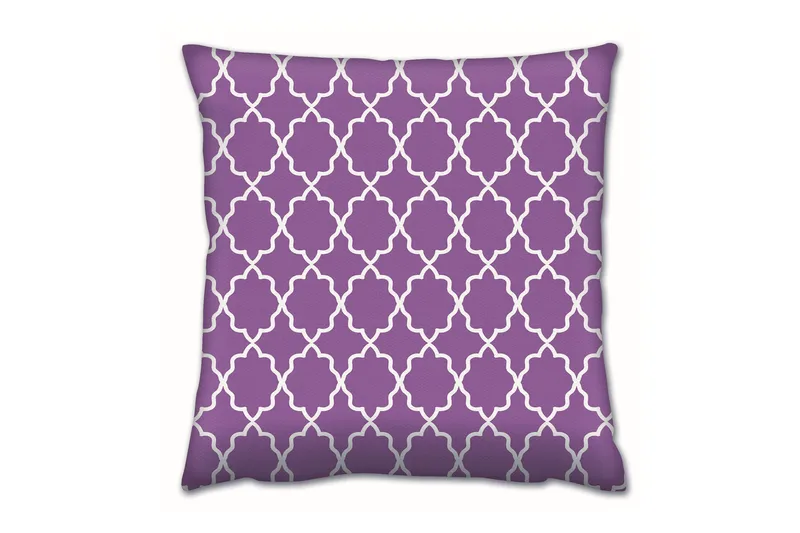 Gravel Kudde 43x43 cm - Lila/Vit - Textil & mattor - Filtar, kuddar & plädar - Prydnadskudde & kuddfodral