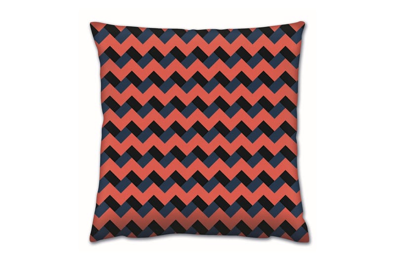 Gravel Kudde 43x43 cm - Orange/Svart - Textil & mattor - Filtar, kuddar & plädar - Prydnadskudde & kuddfodral
