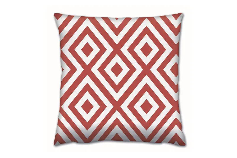 Gravel Kudde 43x43 cm, Röd