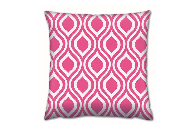 Gravel Kudde 43x43 cm - Rosa/Vit - Textil & mattor - Filtar, kuddar & plädar - Prydnadskudde & kuddfodral