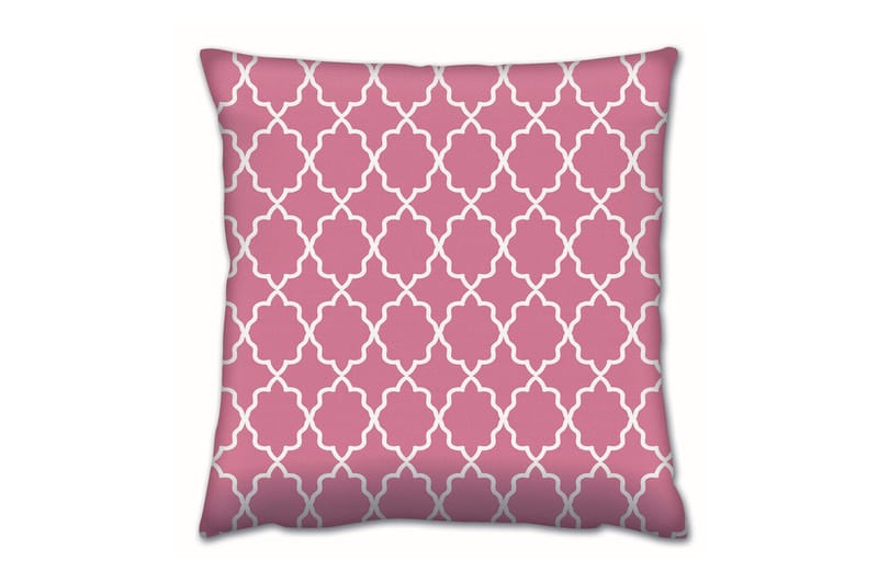 Gravel Kudde 43x43 cm - Rosa/Vit - Textil & mattor - Filtar, kuddar & plädar - Prydnadskudde & kuddfodral
