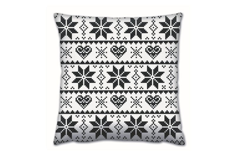 Gravel Kudde 43x43 cm - Svart/Vit - Textil & mattor - Filtar, kuddar & plädar - Prydnadskudde & kuddfodral