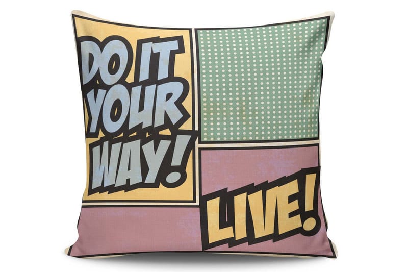 Kissy Kudde 45x45 cm, Multi