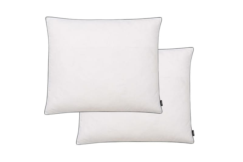 Kuddar 2 st dun-/fjäderstoppning lätt 70x60 cm vit - Vit - Textil & mattor - Filtar, kuddar & plädar - Prydnadskudde & kuddfodral