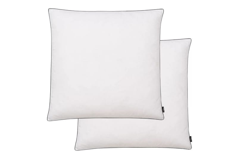 Kuddar 2 st dun-/fjäderstoppning tung 80x80 cm vit - Vit - Textil & mattor - Filtar, kuddar & plädar - Prydnadskudde & kuddfodral