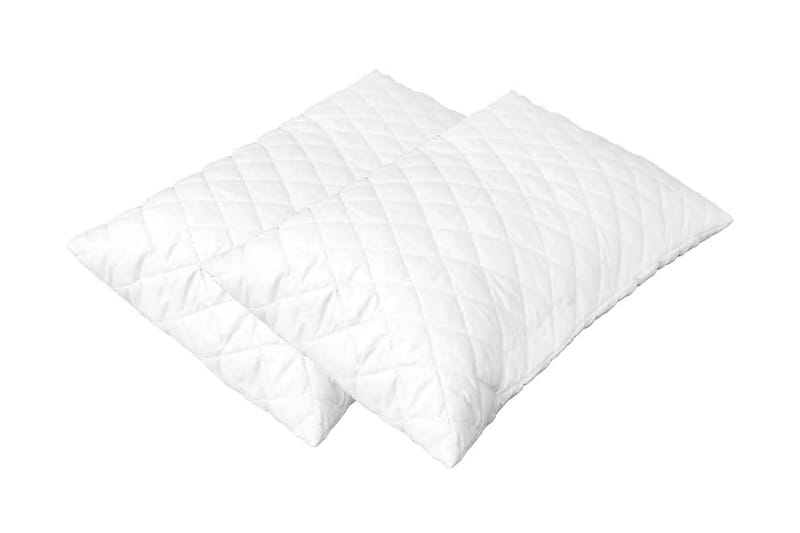 Kudde 2 st 60x40x14 cm minnesskum - Vit - Textil & mattor - Filtar, kuddar & plädar - Prydnadskudde & kuddfodral