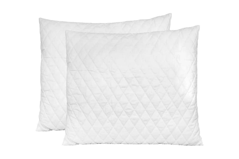 Kudde 2 st 70x60x14 cm minnesskum - Vit - Textil & mattor - Filtar, kuddar & plädar - Prydnadskudde & kuddfodral