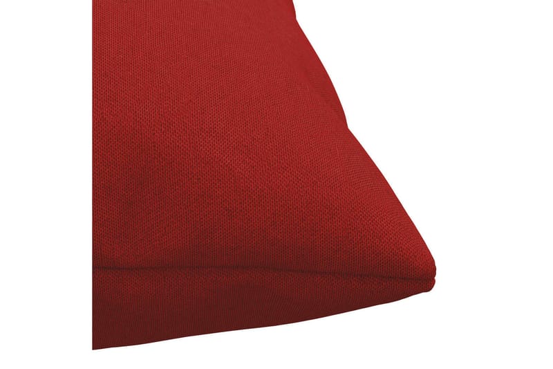 Prydnadskuddar 4 st röd 60x60 cm tyg - Röd - Prydnadskudde & kuddfodral