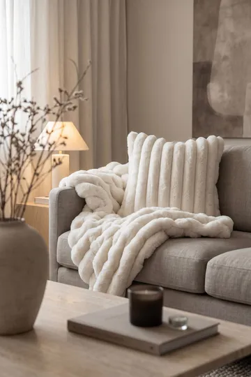 Prydnadskudde Soho 50x50 cm - Creme - Textil & mattor - Filtar, kuddar & plädar - Prydnadskudde & kuddfodral