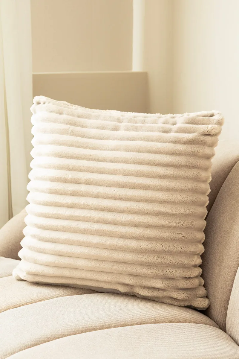 Prydnadskudde Stripe 50x50 cm - Silver - Textil & mattor - Filtar, kuddar & plädar - Prydnadskudde & kuddfodral
