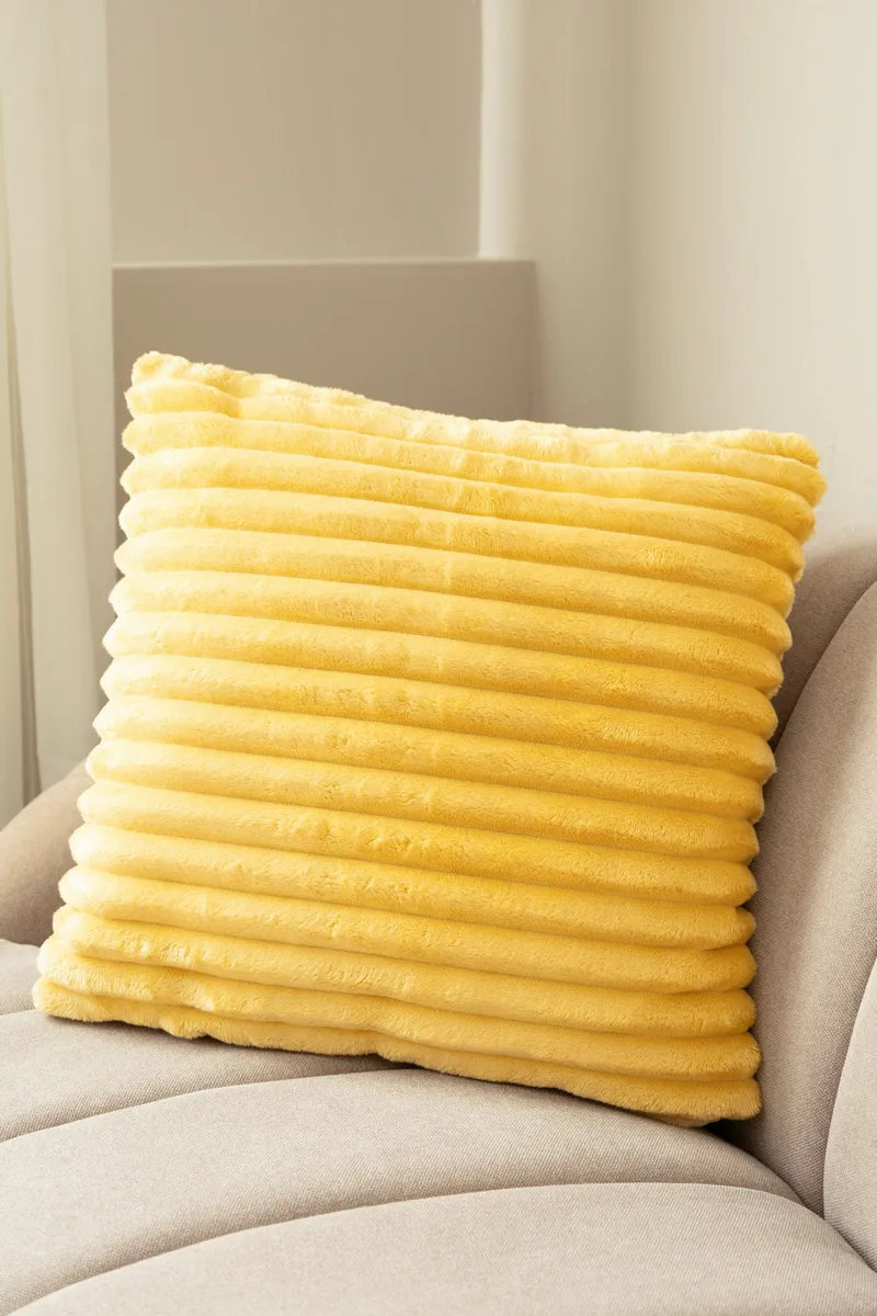 Prydnadskudde Stripe 50x50 cm - Yellow - Textil & mattor - Filtar, kuddar & plädar - Prydnadskudde & kuddfodral