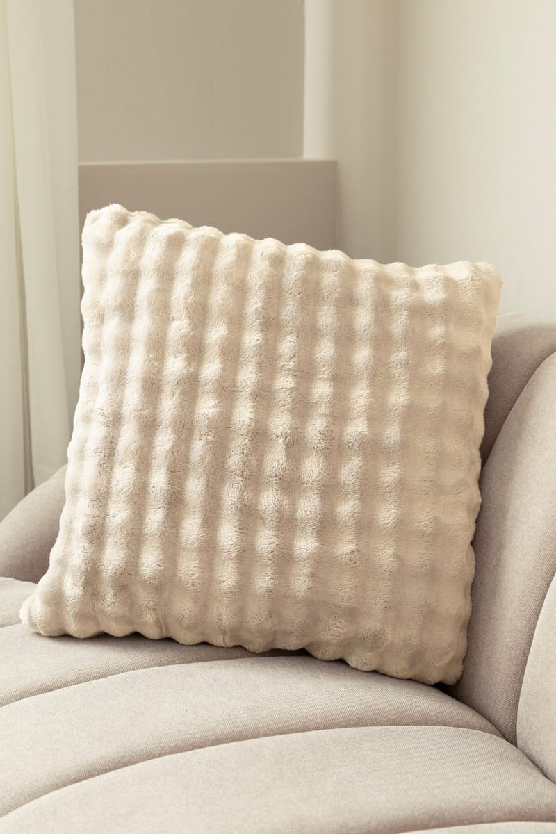 Prydnadskudde Pom Pom 50x50 cm - Silver - Textil & mattor - Filtar, kuddar & plädar - Prydnadskudde & kuddfodral