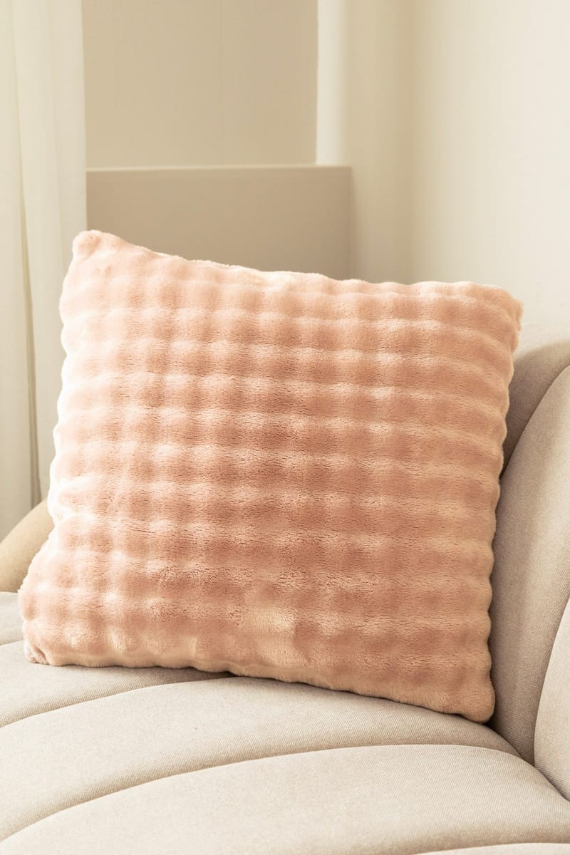 Prydnadskudde Pom Pom 50x50 cm - Dammrosa - Textil & mattor - Filtar, kuddar & plädar - Prydnadskudde & kuddfodral