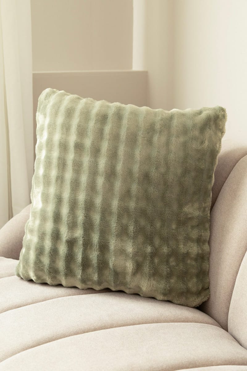 Prydnadskudde Pom Pom 50x50 cm - Grön - Textil & mattor - Filtar, kuddar & plädar - Prydnadskudde & kuddfodral