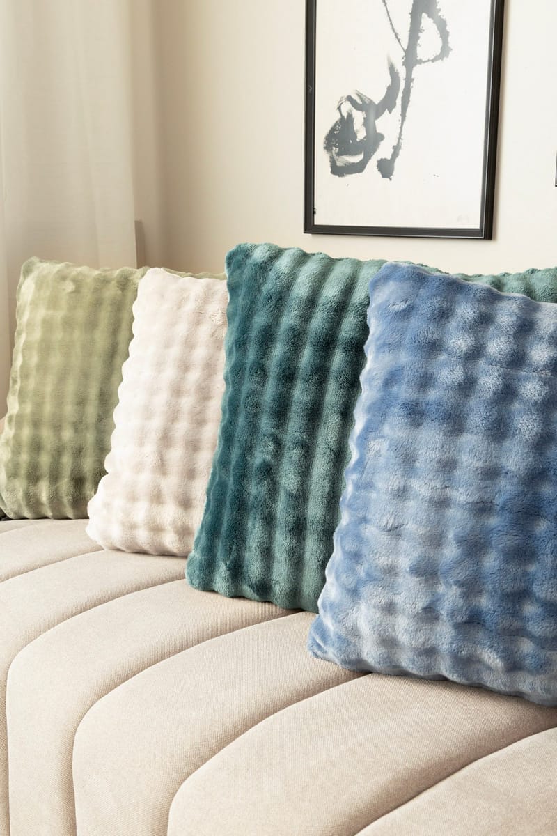 Prydnadskudde Pom Pom 50x50 cm - Silver - Textil & mattor - Filtar, kuddar & plädar - Prydnadskudde & kuddfodral