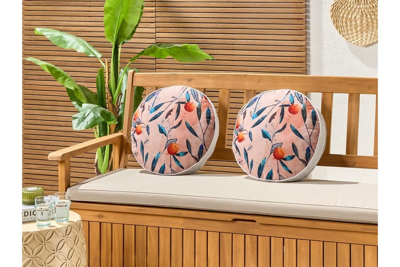 Richelu Utomhuskudde 40 cm Rund - Orange - Textil & mattor - Filtar, kuddar & plädar - Utekudde