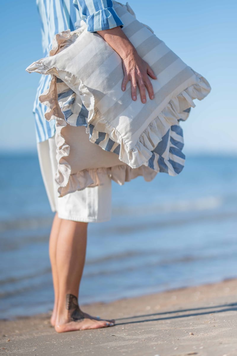 Rovik Kuddfodral 45x45 cm - Lin - Textil & mattor - Filtar, kuddar & plädar - Prydnadskudde & kuddfodral