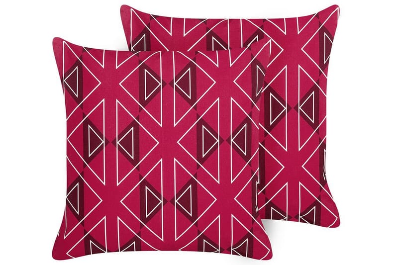 Santa Rosa Utomhuskudde 45x45 cm 2 st - Rosa/Vit - Textil & mattor - Filtar, kuddar & plädar - Utekudde