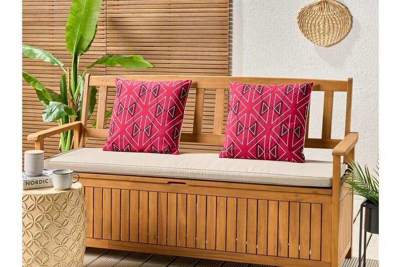 Santa Rosa Utomhuskudde 45x45 cm - Rosa/Vit - Textil & mattor - Filtar, kuddar & plädar - Utekudde