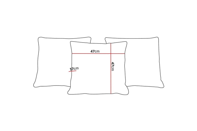 Scandi Dekorationskudde 3-pack - Beige - Textil & mattor - Filtar, kuddar & plädar - Prydnadskudde & kuddfodral