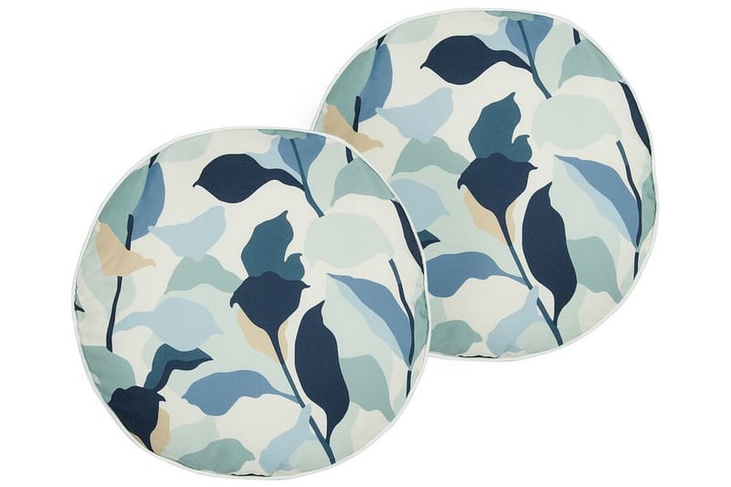 Smithers Utomhuskudde 40 cm Rund - Blå/Vit - Textil & mattor - Filtar, kuddar & plädar - Utekudde