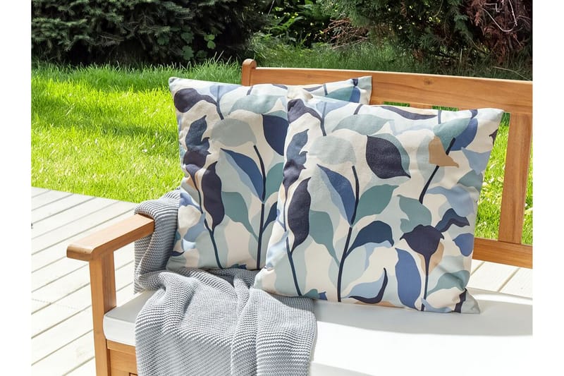 Smithers Utomhuskudde 45x45 cm - Blå/Vit - Textil & mattor - Filtar, kuddar & plädar - Utekudde