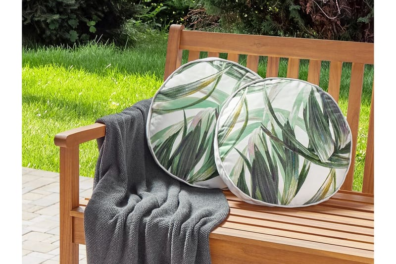 Sorel Utomhuskudde 40 cm Rund - Grön/Vit - Textil & mattor - Filtar, kuddar & plädar - Utekudde