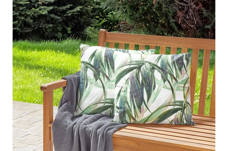 Sorel Utomhuskudde 45x45 cm - Grön/Vit - Textil & mattor - Filtar, kuddar & plädar - Utekudde