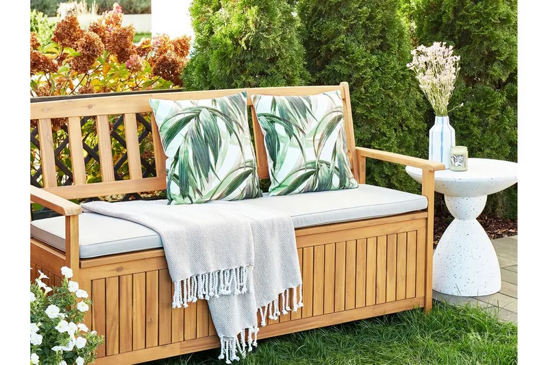 Sorel Utomhuskudde 45x45 cm - Grön/Vit - Textil & mattor - Filtar, kuddar & plädar - Utekudde