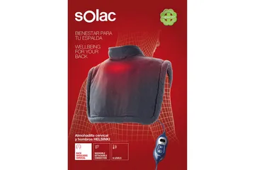 Ergonomisk Värmedyna Solac Helsinki Nacke & Axlar - Textil & mattor - Filtar, kuddar & plädar - Specialkudde - Vetekudde, värmekudde & värmedyna