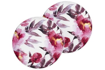 Trepuzzi Utomhuskudde 40 cm Rund - Vit/Rosa - Textil & mattor - Filtar, kuddar & plädar - Utekudde