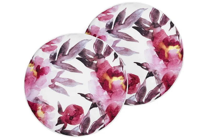 Trepuzzi Utomhuskudde 40 cm Rund - Vit/Rosa - Textil & mattor - Filtar, kuddar & plädar - Utekudde
