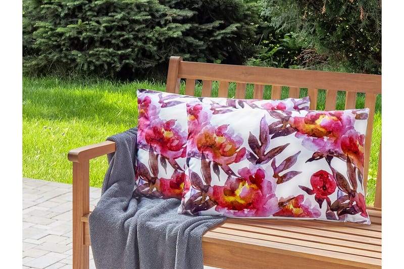 Trepuzzi Utomhuskudde 42x60 cm - Vit/Rosa - Textil & mattor - Filtar, kuddar & plädar - Utekudde