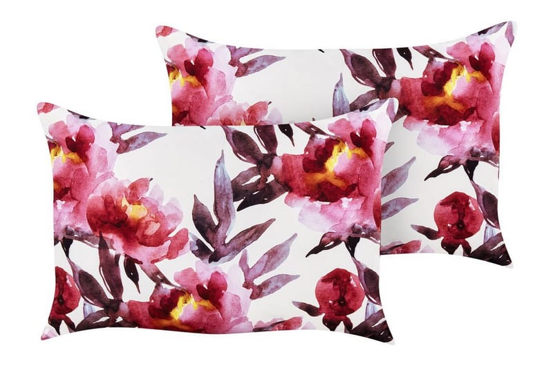 Trepuzzi Utomhuskudde 42x60 cm - Vit/Rosa - Textil & mattor - Filtar, kuddar & plädar - Utekudde