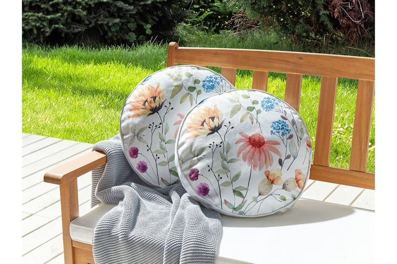 Unity Utomhuskudde 40 cm Rund - Vit - Textil & mattor - Filtar, kuddar & plädar - Utekudde