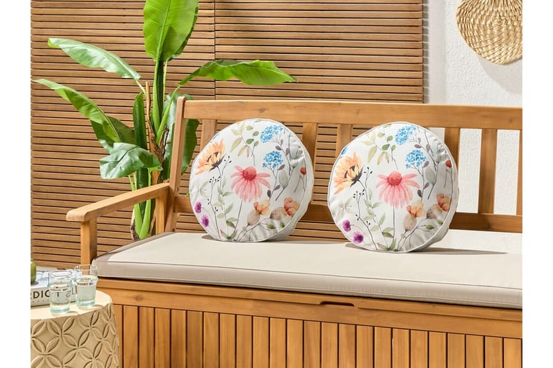 Unity Utomhuskudde 40 cm Rund - Vit - Textil & mattor - Filtar, kuddar & plädar - Utekudde