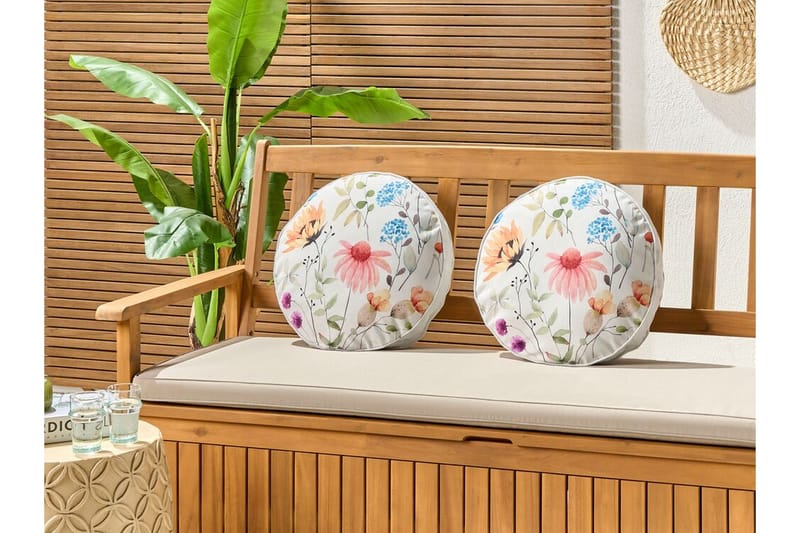 Unity Utomhuskudde 40 cm Rund - Vit - Textil & mattor - Filtar, kuddar & plädar - Utekudde