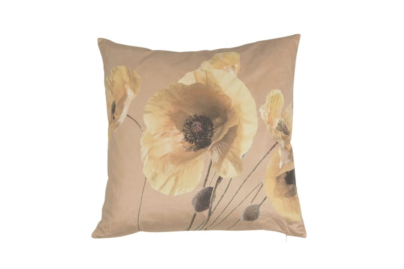 Vallmo Kuddfodral 48x48 cm - Gul - Textil & mattor - Filtar, kuddar & plädar - Prydnadskudde & kuddfodral