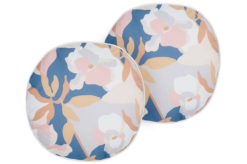 Vernole Utomhuskudde 40 cm Rund - Vit/Blå/Rosa - Möbler - Bord & matgrupper - Soffbord