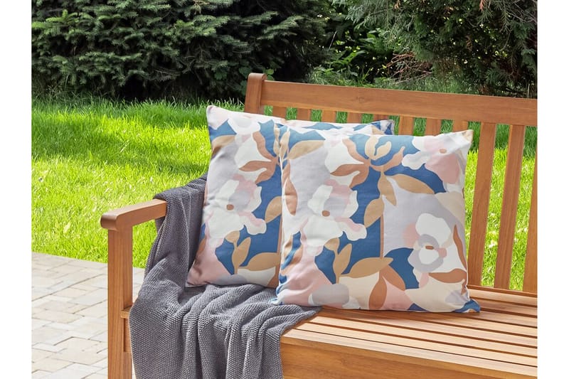Vernole Utomhuskudde 45x45 cm 2 st - Vit/Blå/Rosa - Textil & mattor - Filtar, kuddar & plädar - Utekudde