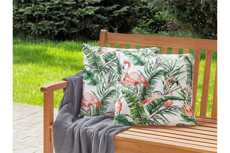 Visper Utomhuskudde 45x45 cm - Vit/Grön/Rosa - Textil & mattor - Filtar, kuddar & plädar - Utekudde