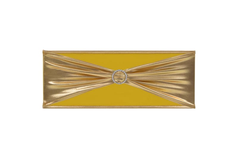 25 st Stolsband stretch diamantspänne guld - Guld - Stolsöverdrag - Möbelöverdrag